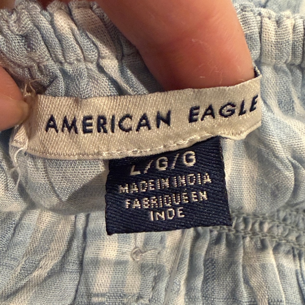 American Eagle Smocked Ruffle Tank Top - Size Large - NWT!! women’s tanks tops - Picture 7 of 12